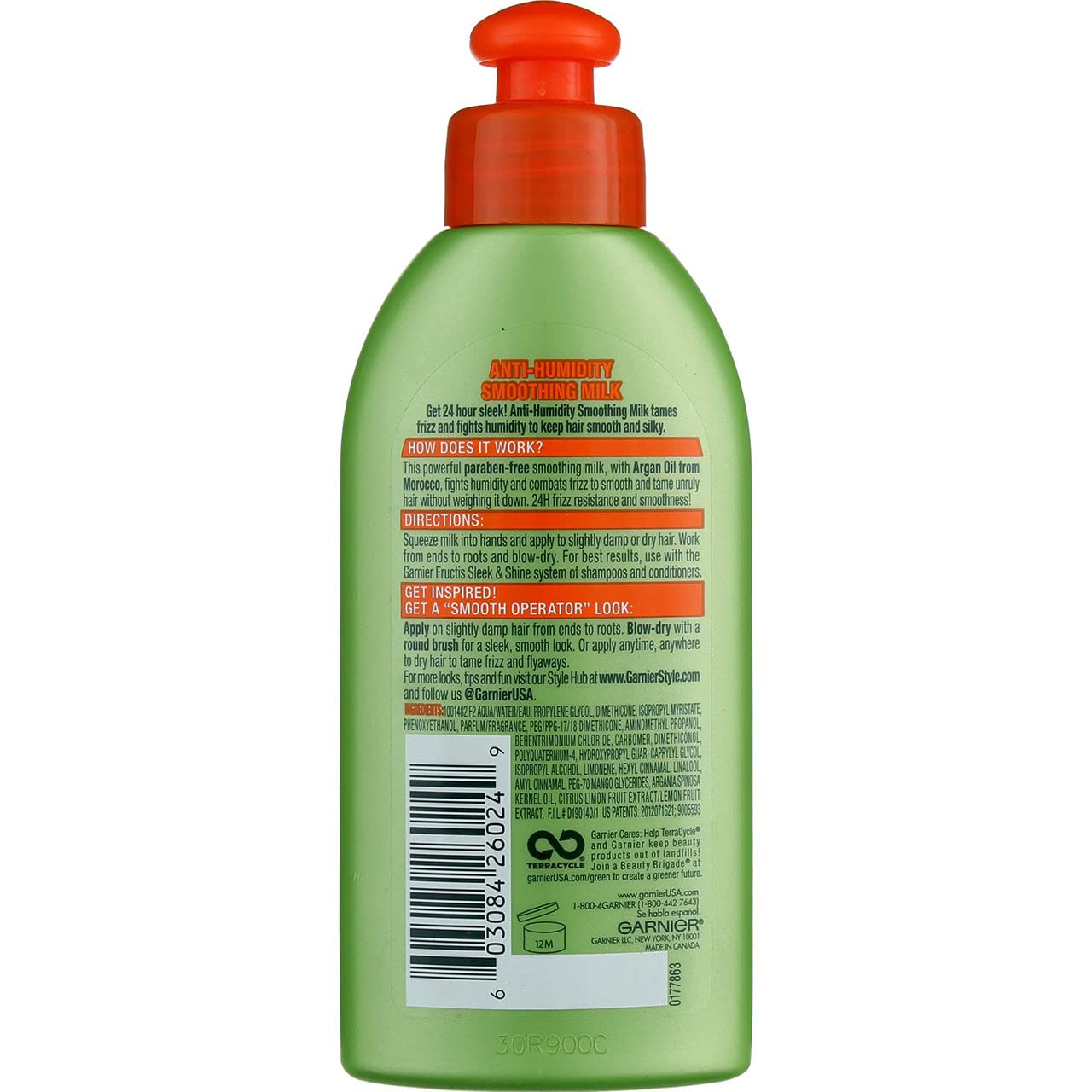 Garnier Fructis Style Anti-Humidity Smoothing Milk 5.10 oz (Pack of 5)