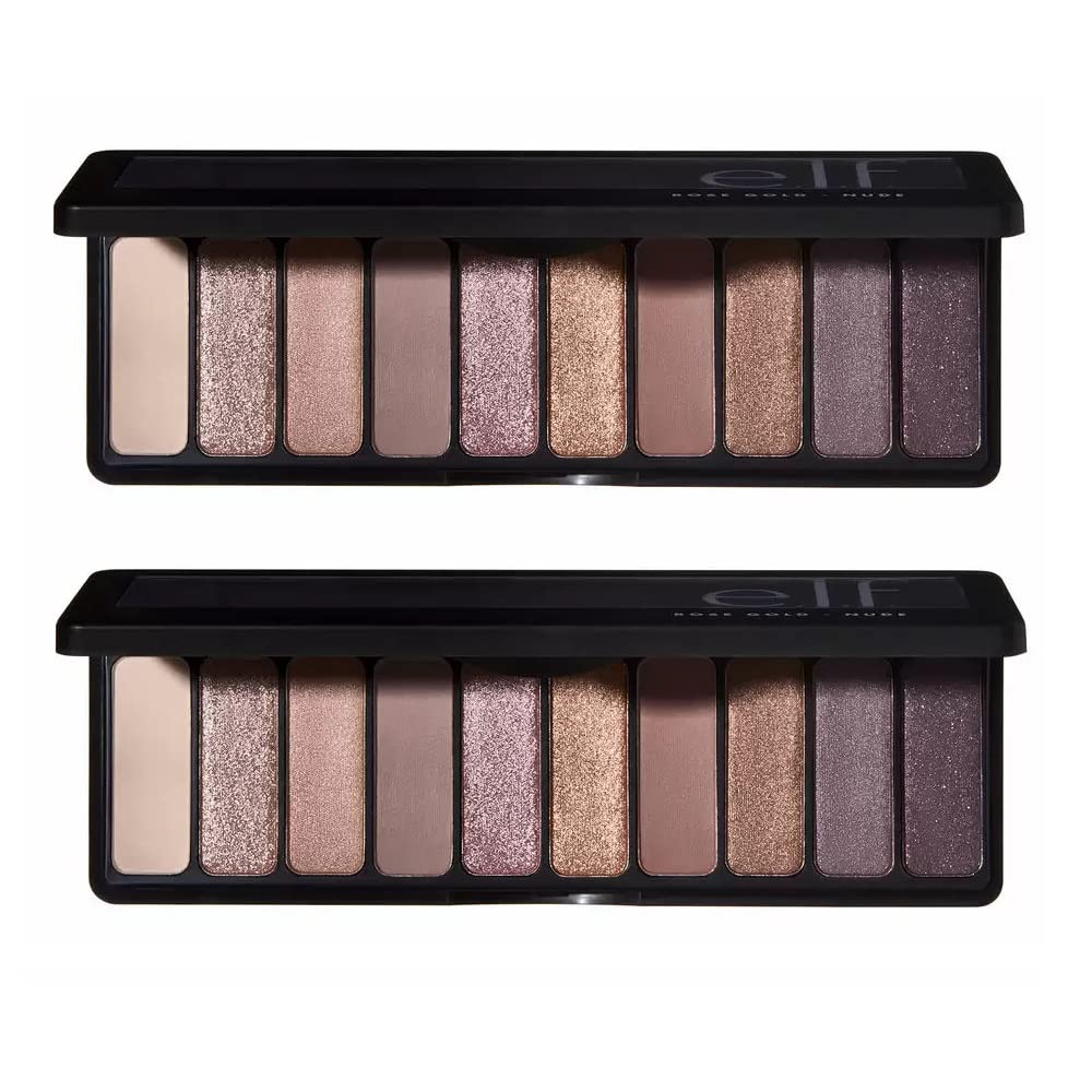 e.l.f. Pack of 2 Eyeshadow Palette, Rose Gold - Nude 83277