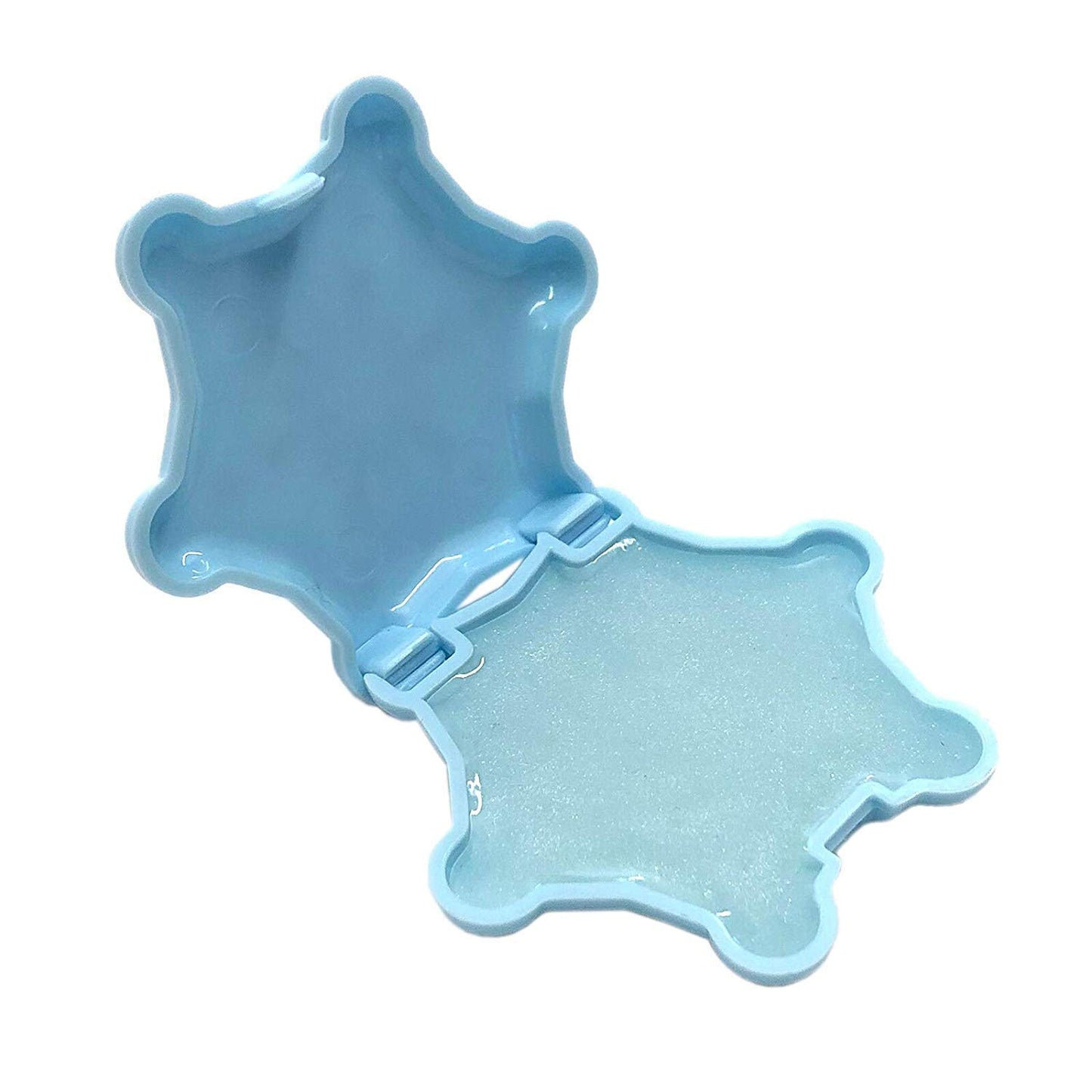 Taste Beauty (1) Disney Frozen II Lip Gloss - Snowberry Flavored - Light Blue Snowflake Shaped Flip Open Container - Net Wt. 0.1