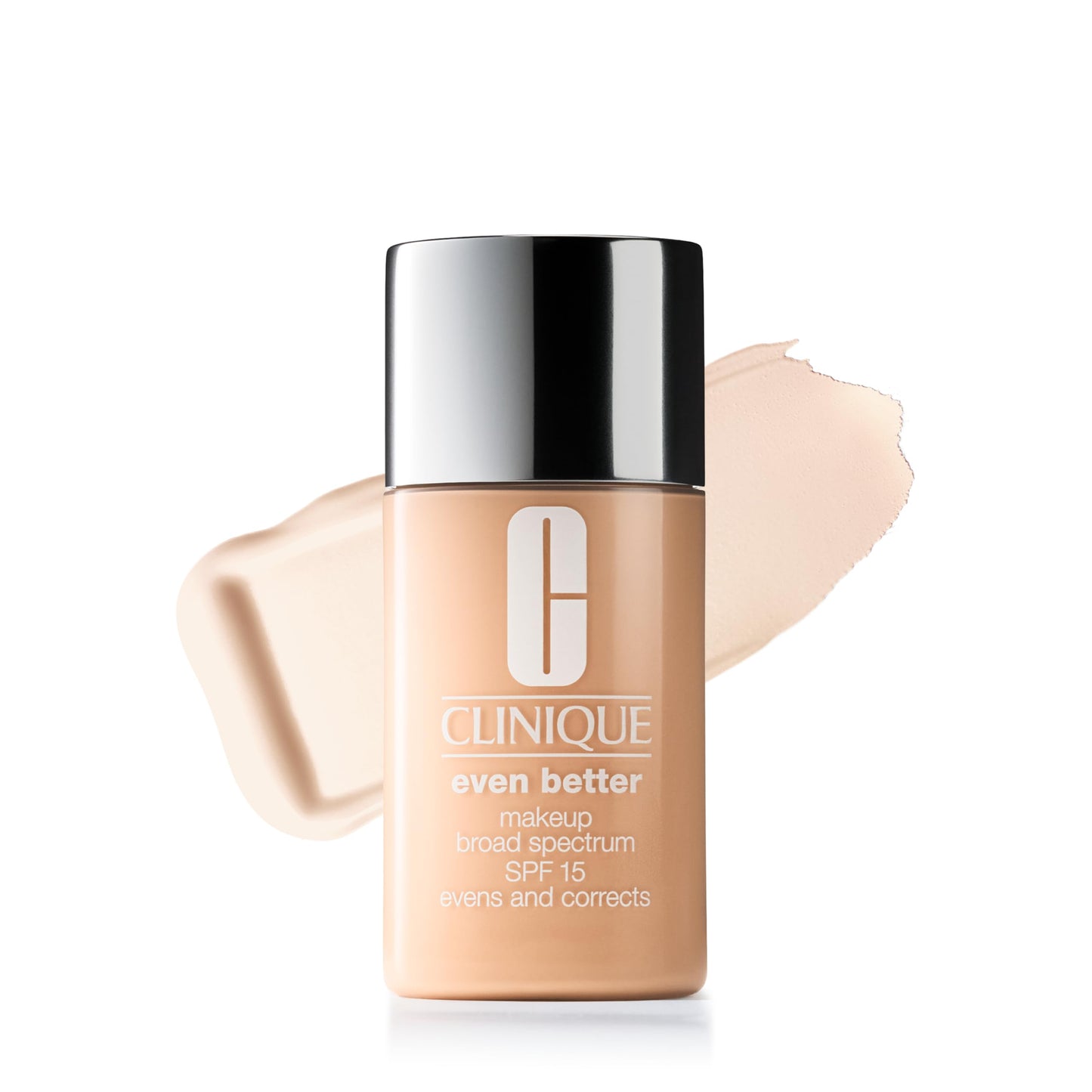 Clinique Even Better Makeup Liquid Foundation SPF 15 With Vitamin C For Dry + Oily Combination Skin Types | Medium Coverage + Natural Finish | Evens