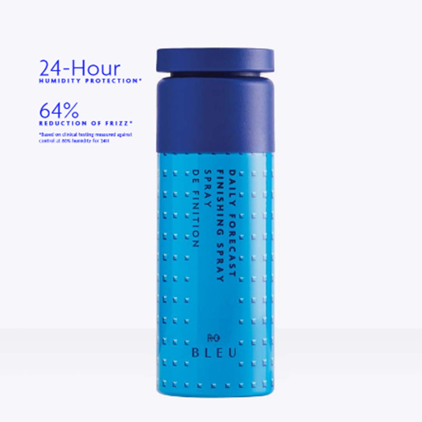 R+Co BLEU Daily Forecast Finishing Spray - Locks Style, Shields Against Humidity, Static, and Environmental Stress, Seals Cuticle with Vegan Silk