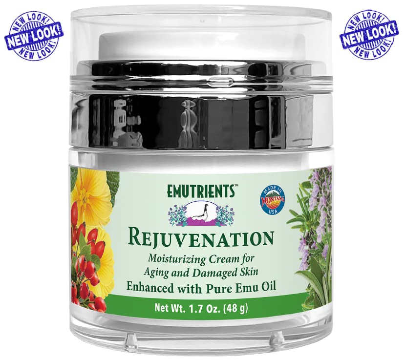 Montana Emu Ranch - Rejuvenation Cream 1.7 Ounces - Enhanced with Pure Emu Oil