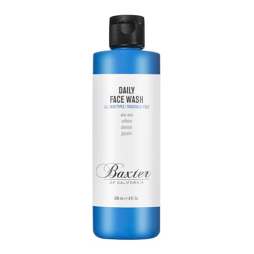 Baxter of California Daily Face Wash for Men | All Skin Types | Sulfate-Free | Fragrance Free | 8 oz | Holiday Gift Guide