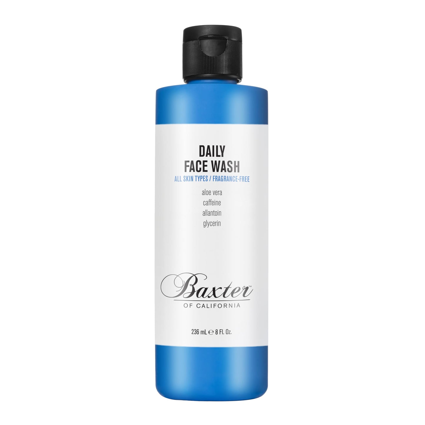 Baxter of California Daily Face Wash for Men | All Skin Types | Sulfate-Free | Fragrance Free | 8 oz | Holiday Gift Guide