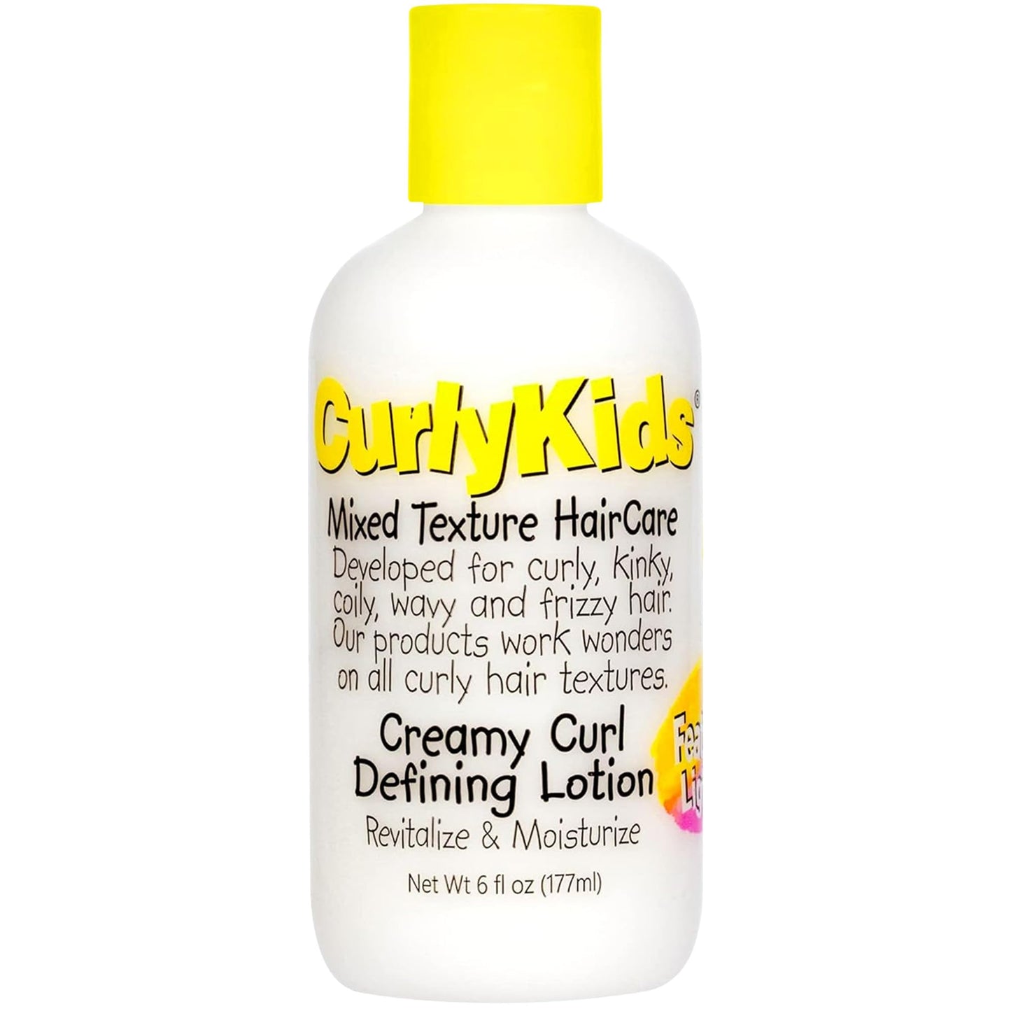 CurlyKids Curl Defining Lotion - Lightweight Creamy Hair Lotion for Frizz-Free, Soft & Defined Curls - Kids Haircare for Curly, Kinky, Coily & Wavy