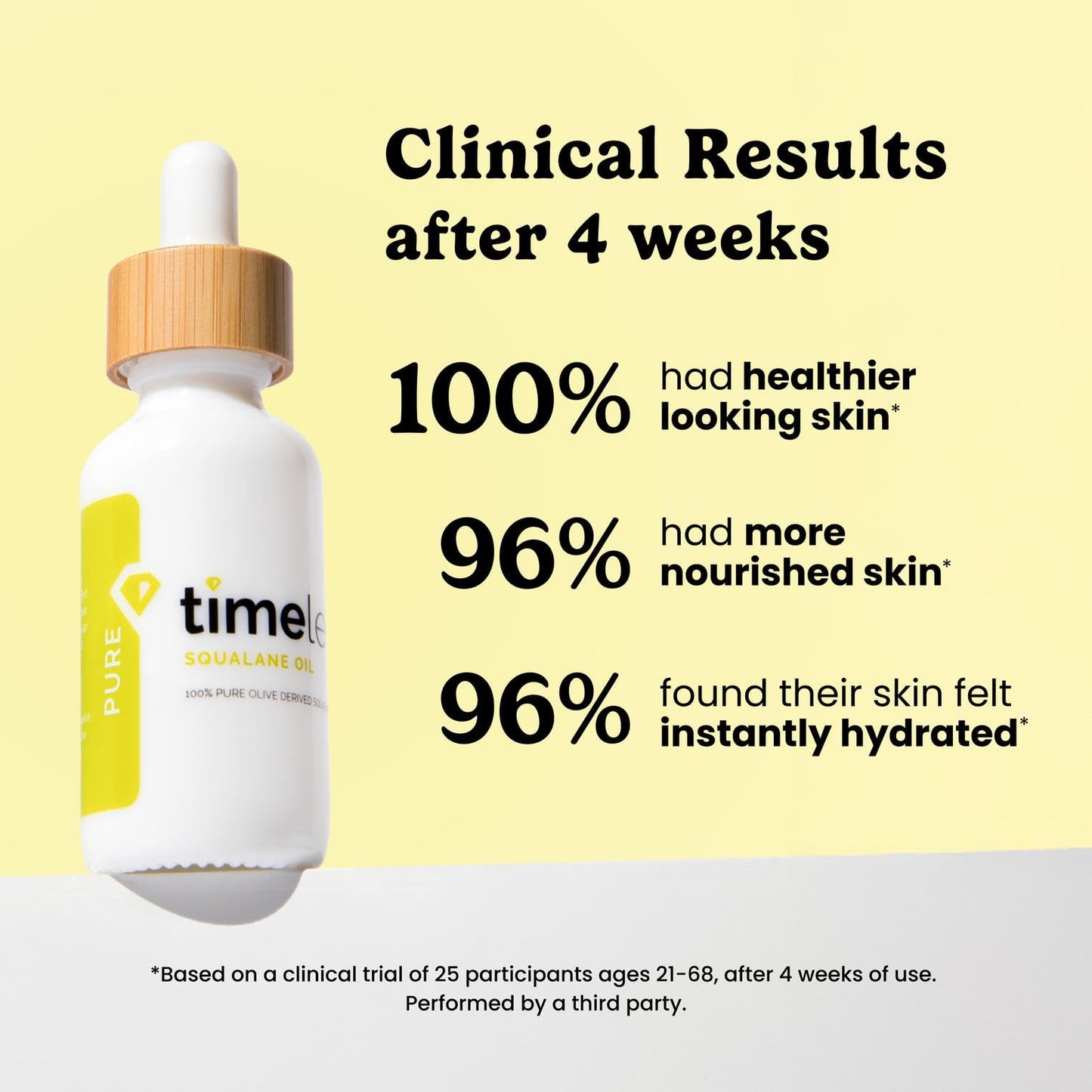 Timeless Skin Care Squalane Oil 100% Pure - Plant-Based Face Oil - Fragrance-Free - For Dry Skin - Moisturizing - 1 oz
