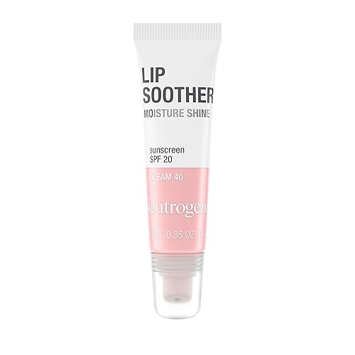 Neutrogena MoistureShine Lip Soother Gloss with SPF 20 Sun Protection, High Gloss Tinted Lip Moisturizer with Hydrating Glycerin and Soothing Cucumber