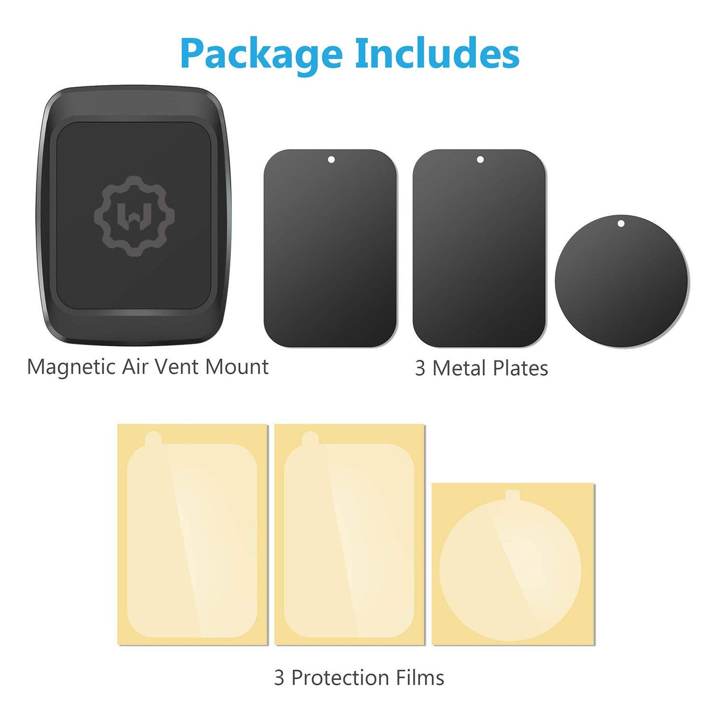 WixGear Magnetic Phone Holder for Car, Twist-Lock Air Vent Car Phone Holder with Swift-Snap Technology, Secure Grip Car Phone Mount, Compatible…