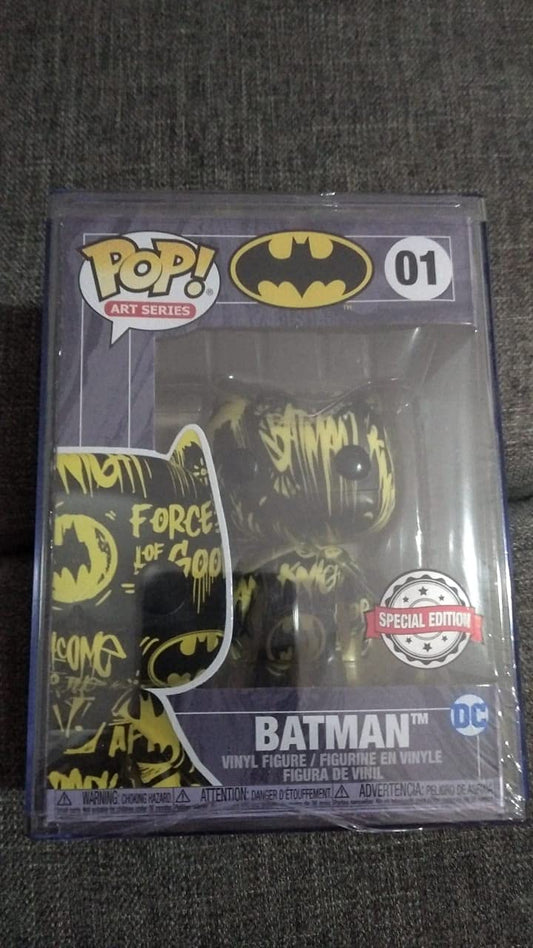 FKO FunkoPop Art Series #01 Batman(Black & Yellow) Target Exclusive with Hard Stack Protector