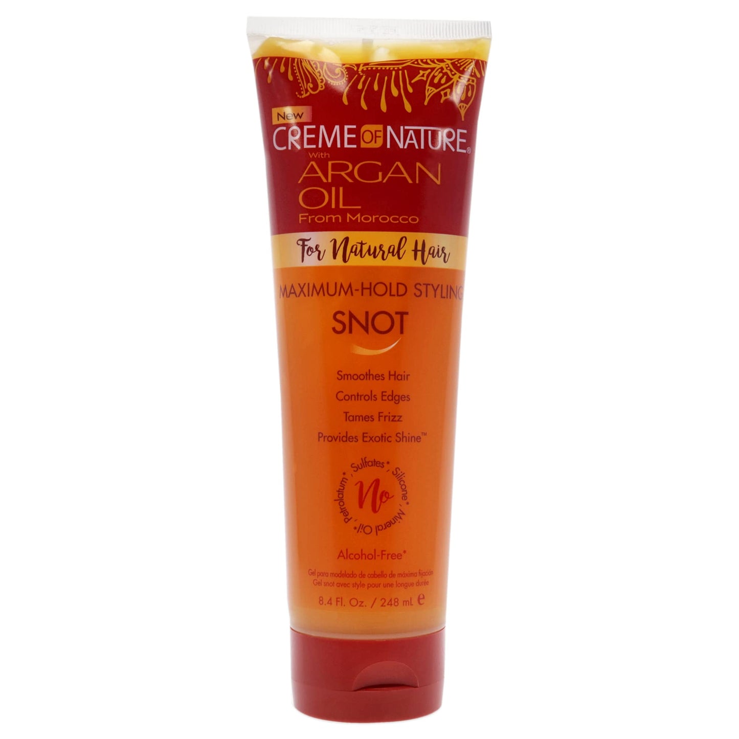 Creme of Nature Argan Oil Maximun Hold Styling Snot Gel Gel Unisex 8.4 oz