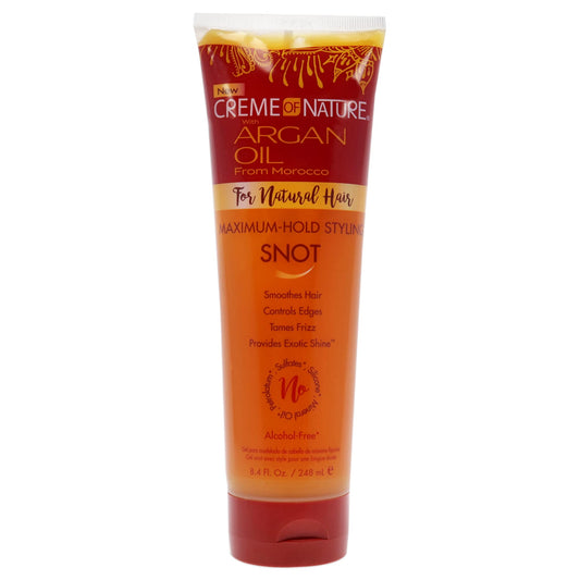 Creme of Nature Argan Oil Maximun Hold Styling Snot Gel Gel Unisex 8.4 oz