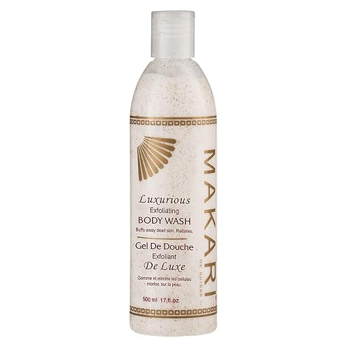 Makari Classic Luxurious Exfoliating Body Wash (500 ml) | Brightening & Exfoliating Body Cleanser | Removes Dead Skin Cells & Unclogs Pores |