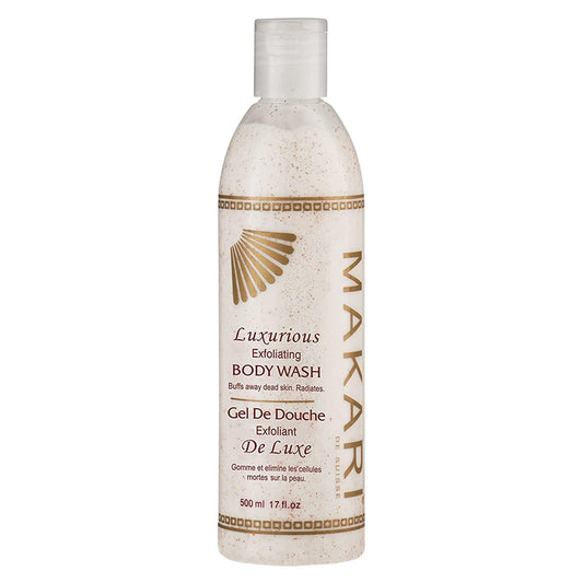 Makari Classic Luxurious Exfoliating Body Wash (500 ml) | Brightening & Exfoliating Body Cleanser | Removes Dead Skin Cells & Unclogs Pores |