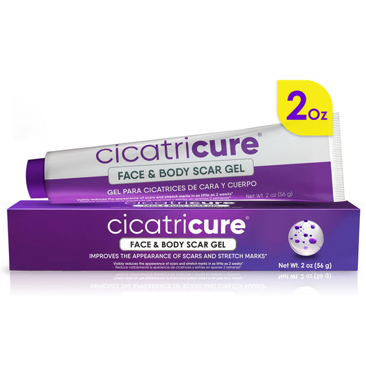 Cicatricure Advanced Scar Gel for Face & Body - Proven Results in 2 Weeks, Scar Treatment for Surgical Scars, Stretch Marks, Scars of Burns