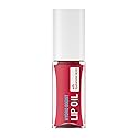 Neutrogena Hydro Boost Tinted Lip Oil with Hyaluronic Acid, Hydrating and Nourishing Lip Oil for Fuller Looking Lips, Ruby Red, .2 fl. Oz
