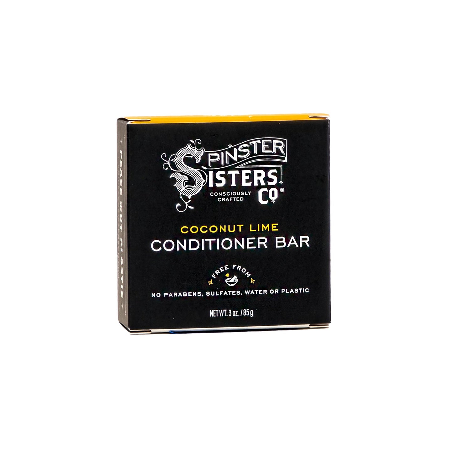 Spinster Sisters Natural Hair Care Set, Coconut Lime - Shampoo Bar, Conditioner Bar, Brown Dry Shampoo - Homemade, sulfate-free, moisturizing