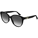 Gucci GG0631S 001 Black GG0631S Cats Eyes Sunglasses Lens Category 3 Size 56mm