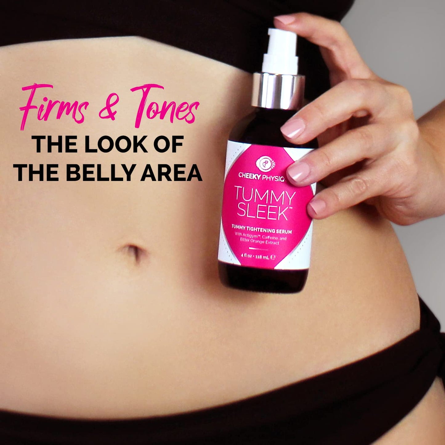 Tummy Sleek Stomach Firming Cream - Skin Tightening Serum for Belly - Helps to Improve the Appearance of Loose Skin and Cellulite on the Abdomen Beauty & Personal Care Cheeky Physique