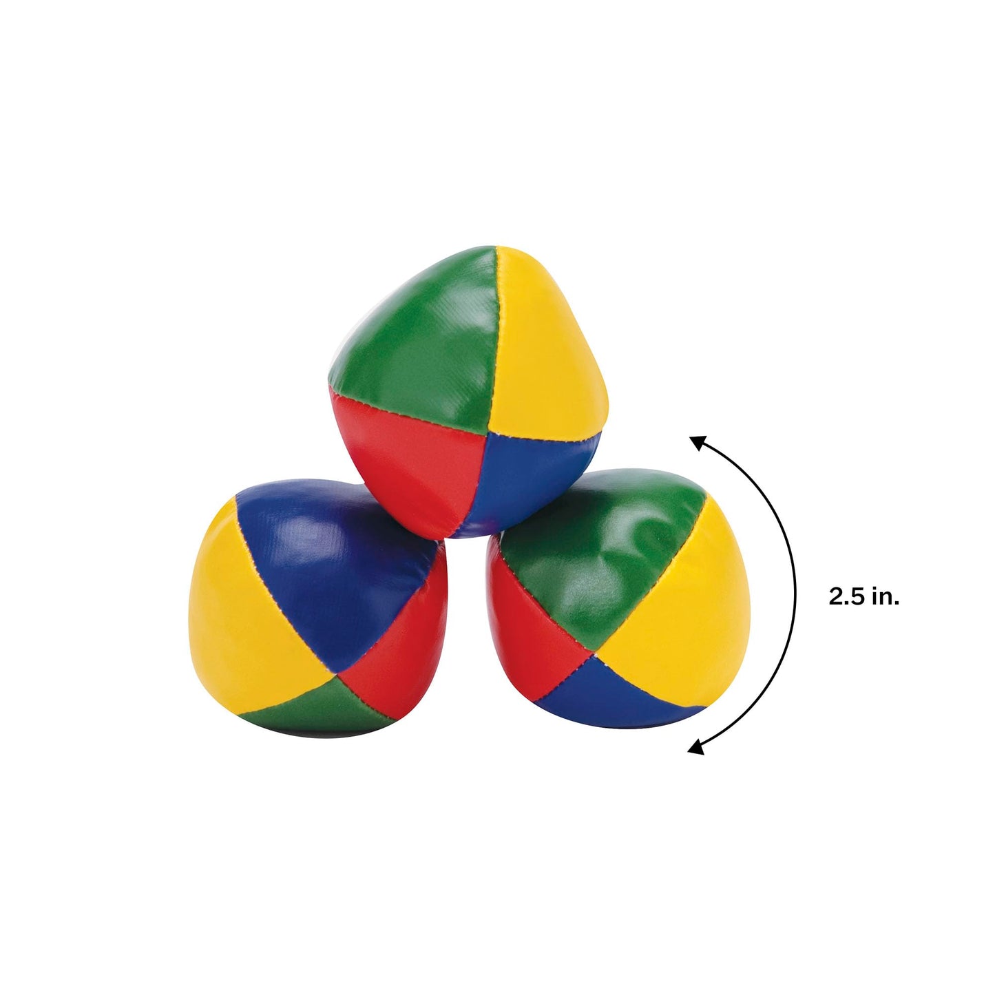 Schylling Classic Juggling Balls - Colorful Vinyl Toss-and-Catch Balls with Bead Filling - Includes 3 Balls and Instructions - Ages 5 and Up - Three…