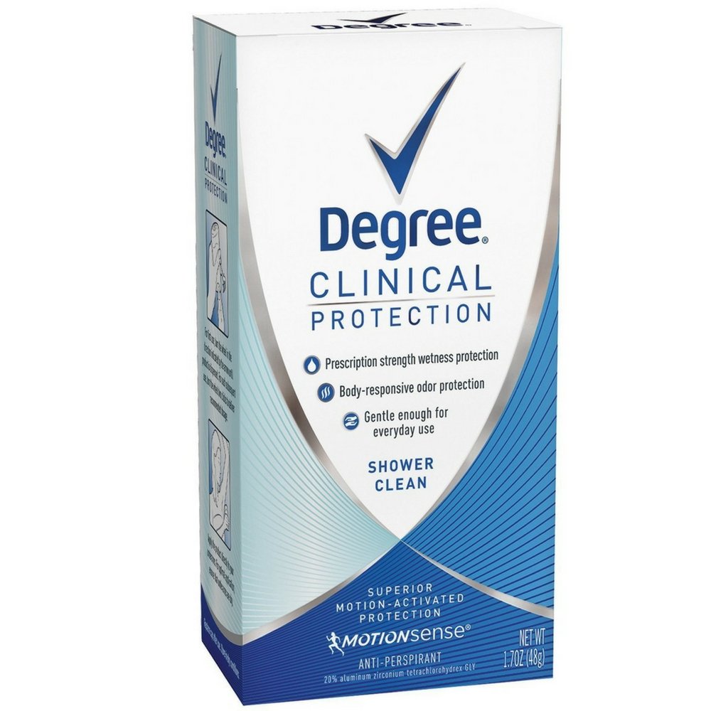 Degree Women Clinical Protection Anti-Perspirant Deodorant Shower Clean 1.70 oz (4 Pack) Beauty and Personal Care Degree