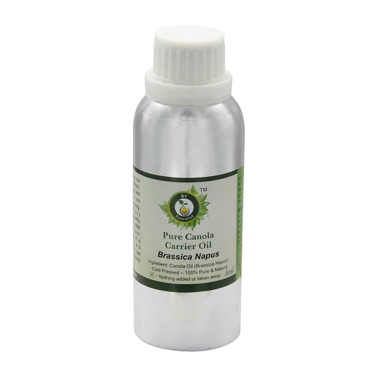 R V Essential Pure Canola Carrier Oil 1250ml (42oz)- Brassica Napus (100% Pure and Natural Cold Pressed) Beauty and Personal Care R V Essential