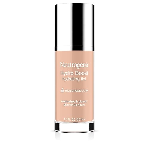 Neutrogena Hydro Boost Hydrating Tint with Hyaluronic Acid, Lightweight Water Gel Formula, Moisturizing, Oil-Free & Non-Comedogenic Liquid Foundation