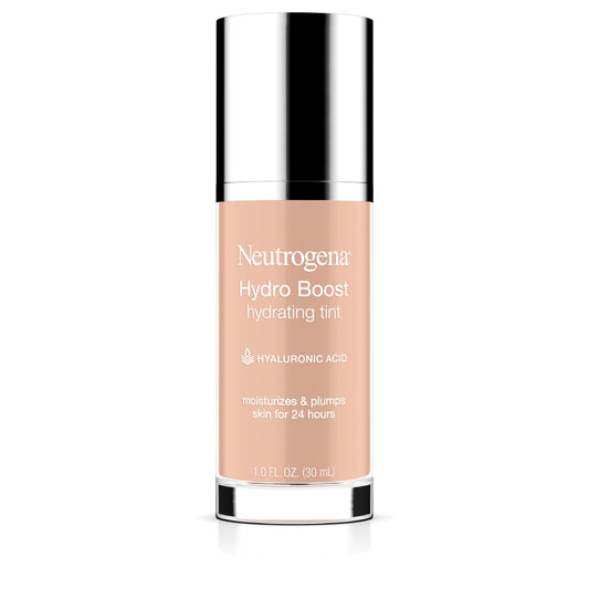 Neutrogena Hydro Boost Hydrating Tint with Hyaluronic Acid, Lightweight Water Gel Formula, Moisturizing, Oil-Free & Non-Comedogenic Liquid Foundation