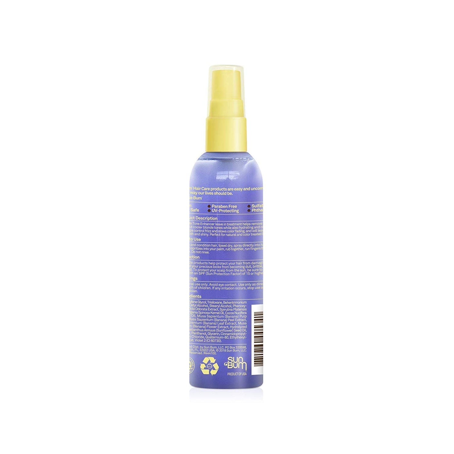 Sun Bum Blonde Tone Enhancer - Paraben, Gluten and Cruelty Free Purple Leave In Treatment for Blondes (2 Pack)