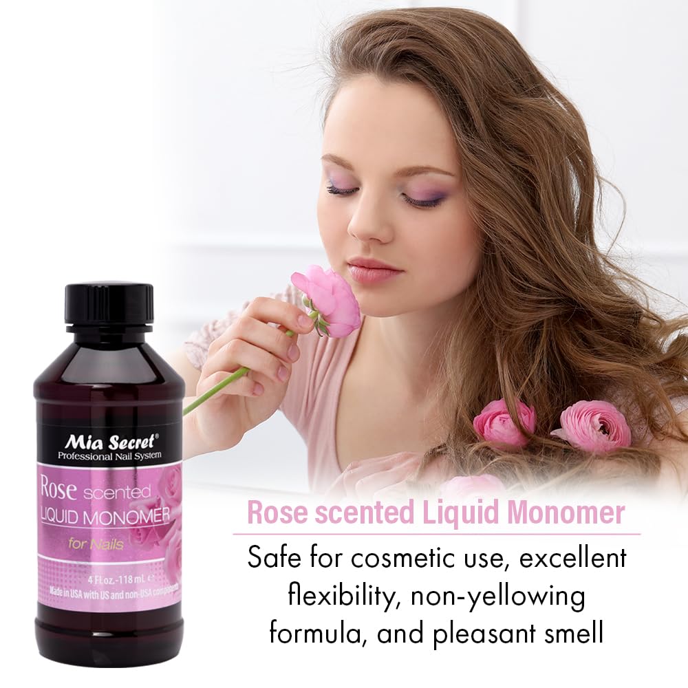 Rose Scented Liquid Monomer 4 oz. Beauty & Personal Care Mia Secret