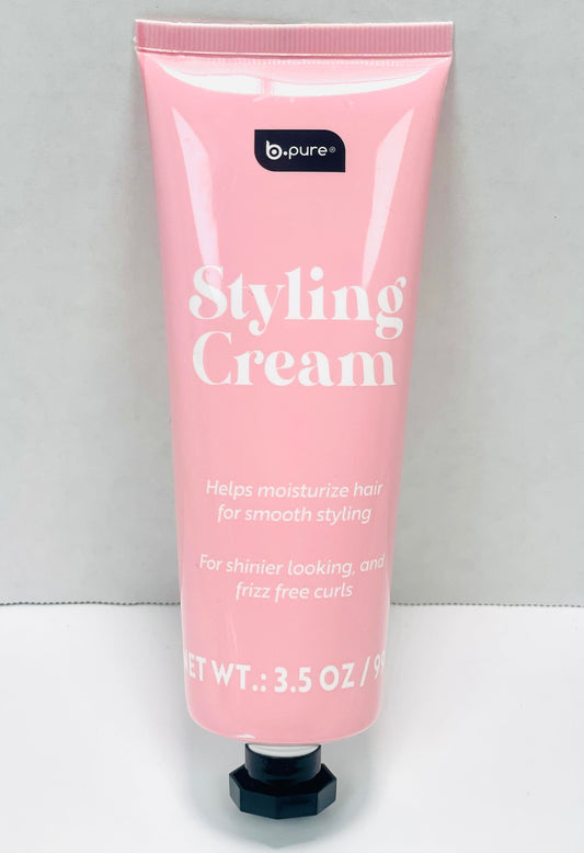 b.pure Styling Cream for Smooth Styling, Moisturizing, Frizz Control, Shiny Curls, 3.5 oz Beauty & Personal Care b.pure