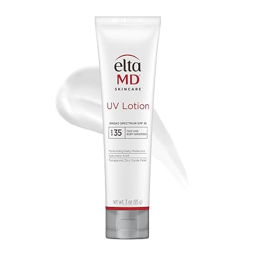 EltaMD UV Lotion Body Sunscreen, SPF 30+ Sunscreen, Body Lotion with SPF Made with Zinc Oxide and Hyaluronic Acid, 3.0 oz