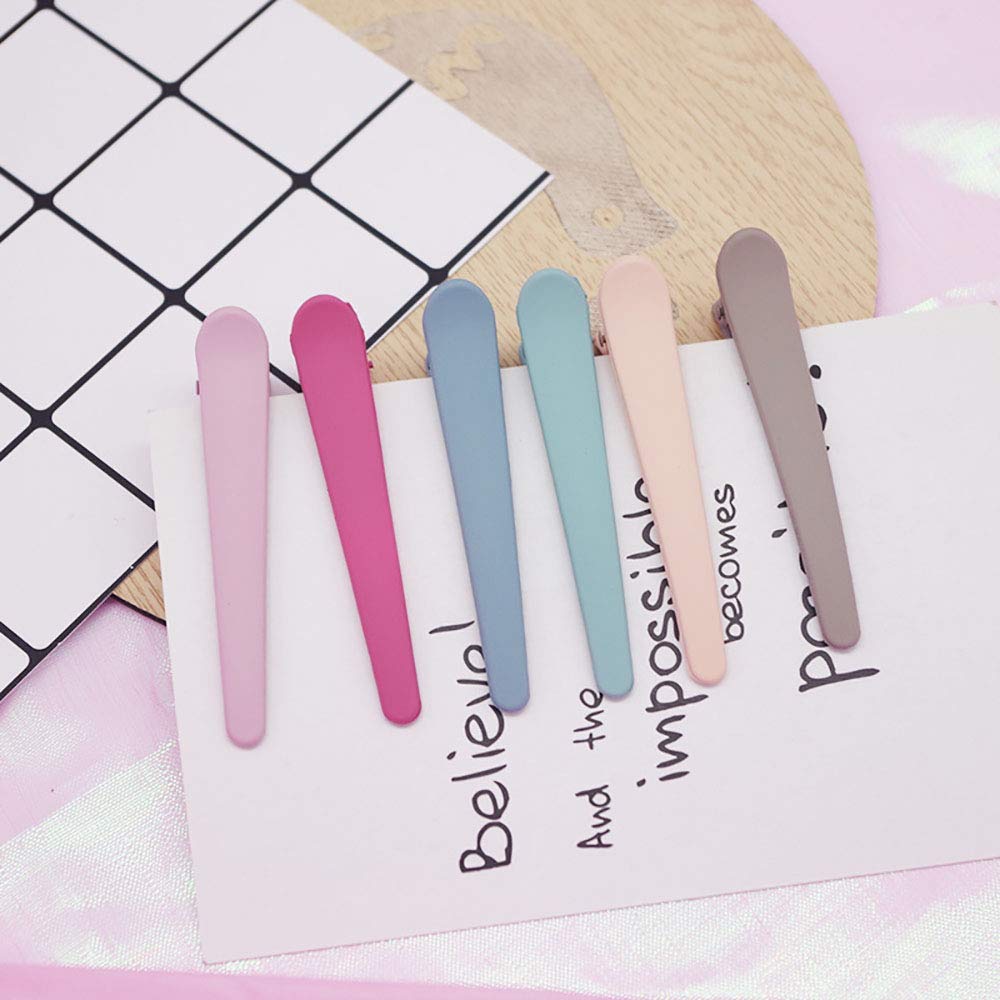 WHITEBRIDGE 5pcs Bow-shaped Hair Clips Band Hair Clips for Styling and Sectioning for Girls Women - Durable Anti-Slip Decoration Hair Clips, Plain