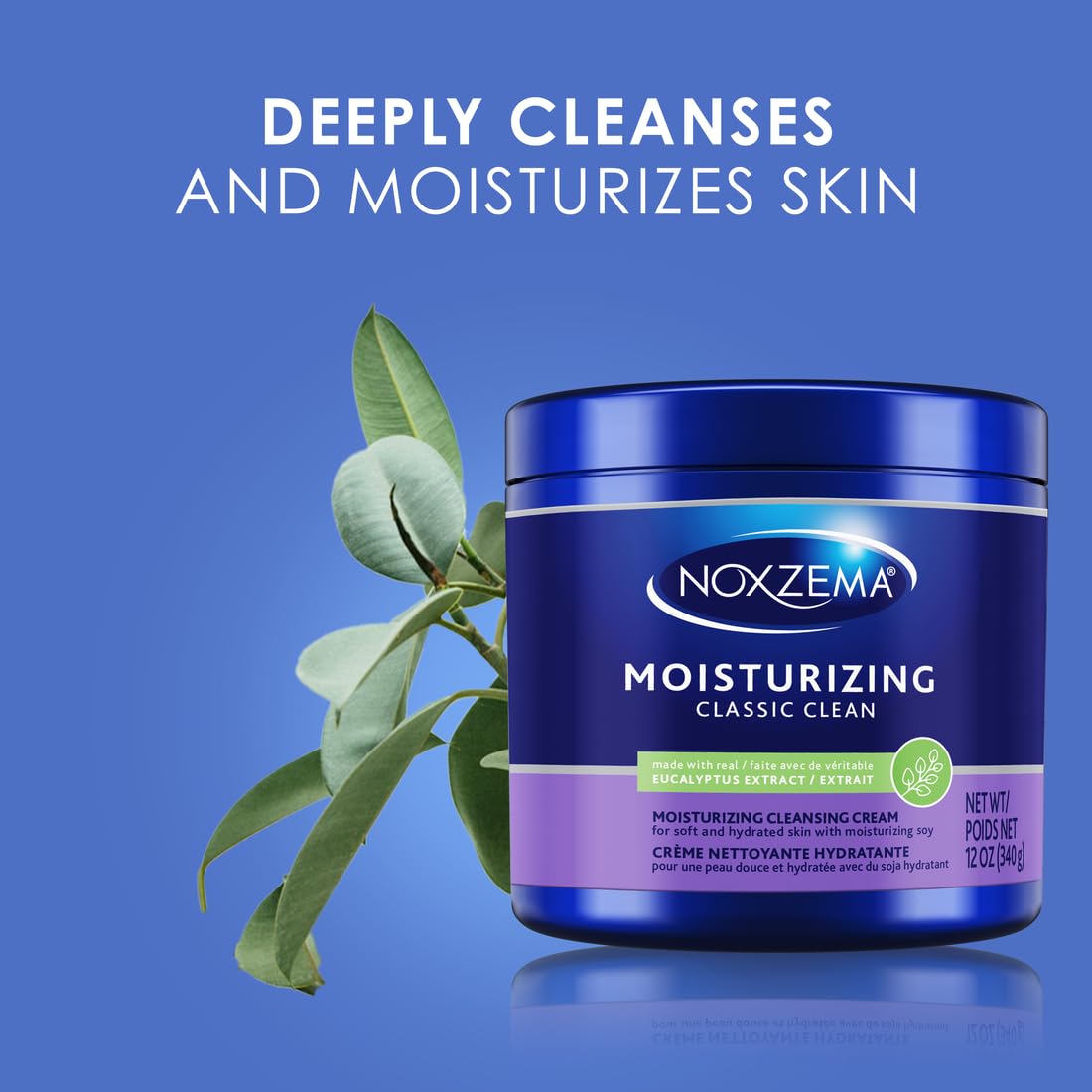 Noxzema Classic Clean Cream Moisturizing Cleansing, 12 oz