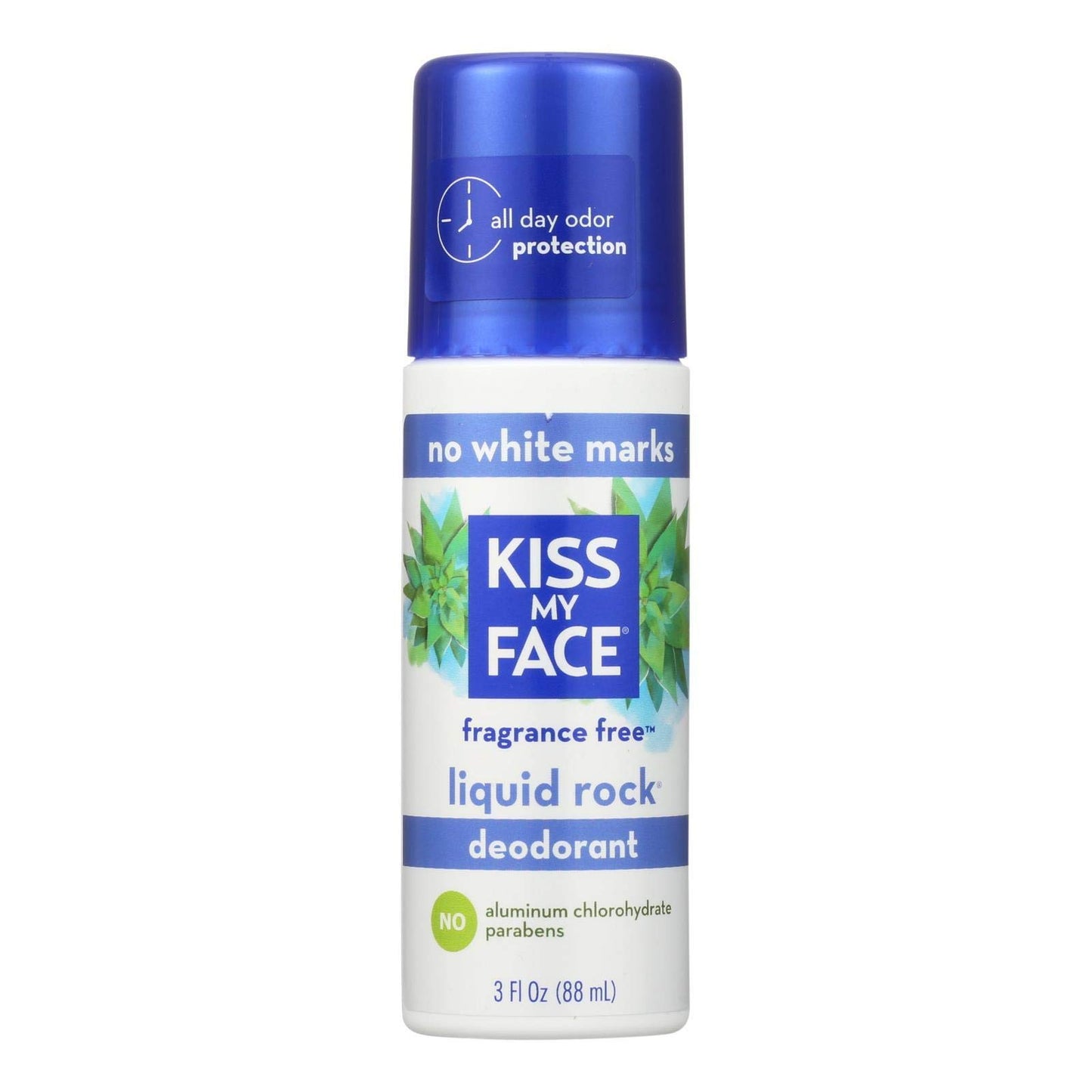 Kiss My Face 0990648 Deodorant Liquid Rock Roll-On Fragrance Free - 3 fl oz Beauty and Personal Care Kiss My Face