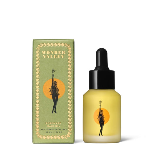 WONDER VALLEY - Rosemary Hair Oil | Vegan, Cruelty-Free, Sulfate-Free | Boosts Shine, Tames Frizz, and Strengthens Hair (1 fl oz | 30 ml)