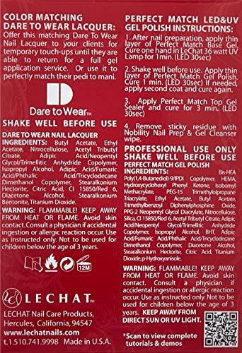 LeChat Perfect Match Gel Polish, Lady In Red Nail laquer, 0.5 Ounce/gel polish soak off cream 0.5ounce. (PMS188) Beauty & Personal Care LECHAT
