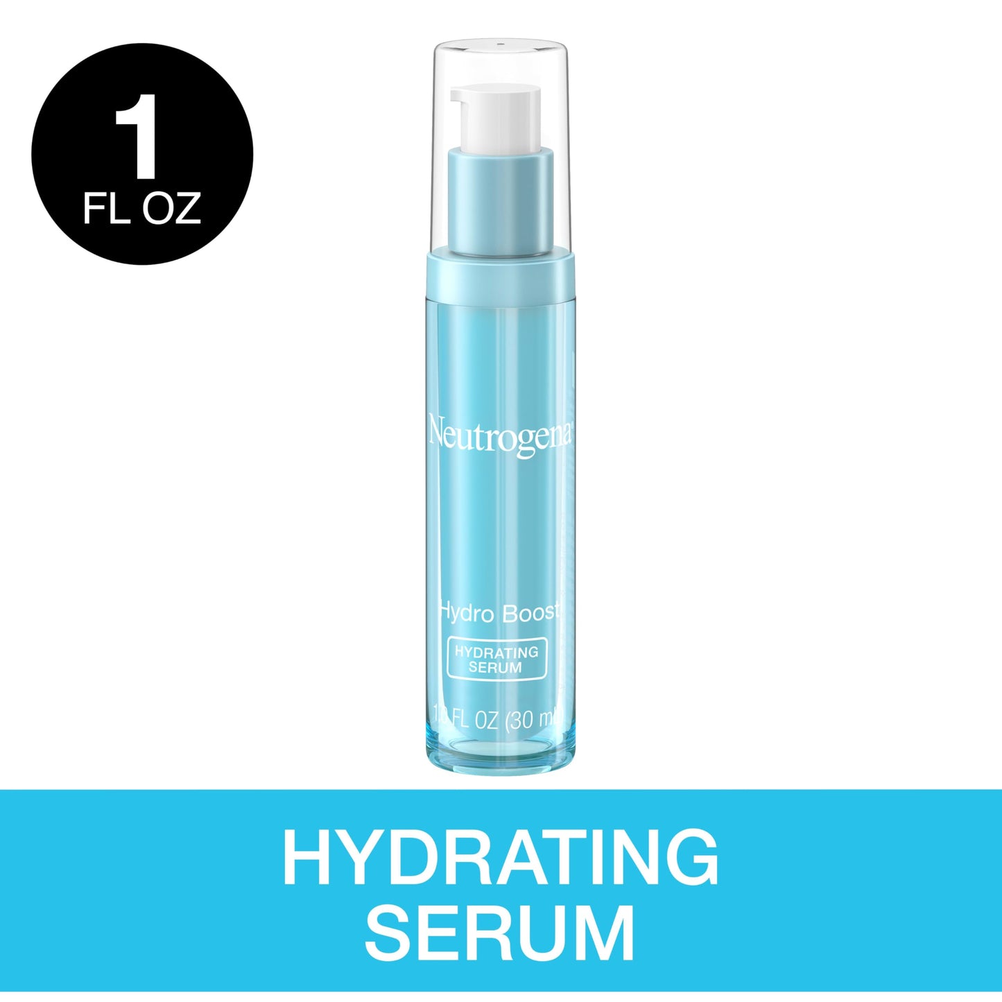 Neutrogena Hydro Boost Hydrating Hyaluronic Acid Face & Neck Serum, Fast-Absorbing Daily Facial Moisturizer with Purified Hyaluronic Acid for Hydrated