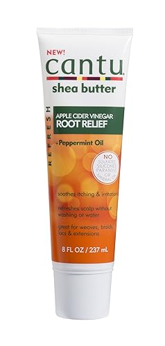Cantu Refresh Root Relief with Apple Cider Vinegar and Peppermint Oil, 8 Ounce (07688-12/3PK)