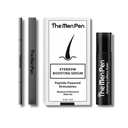 The Men Pen Eyebrow Boosting + Caffeine Kit | Eyebrow, Beard and Hair Filler | Waterproof, Long Lasting, Sweat Proof - Black Beauty & Personal Care The Men Pen