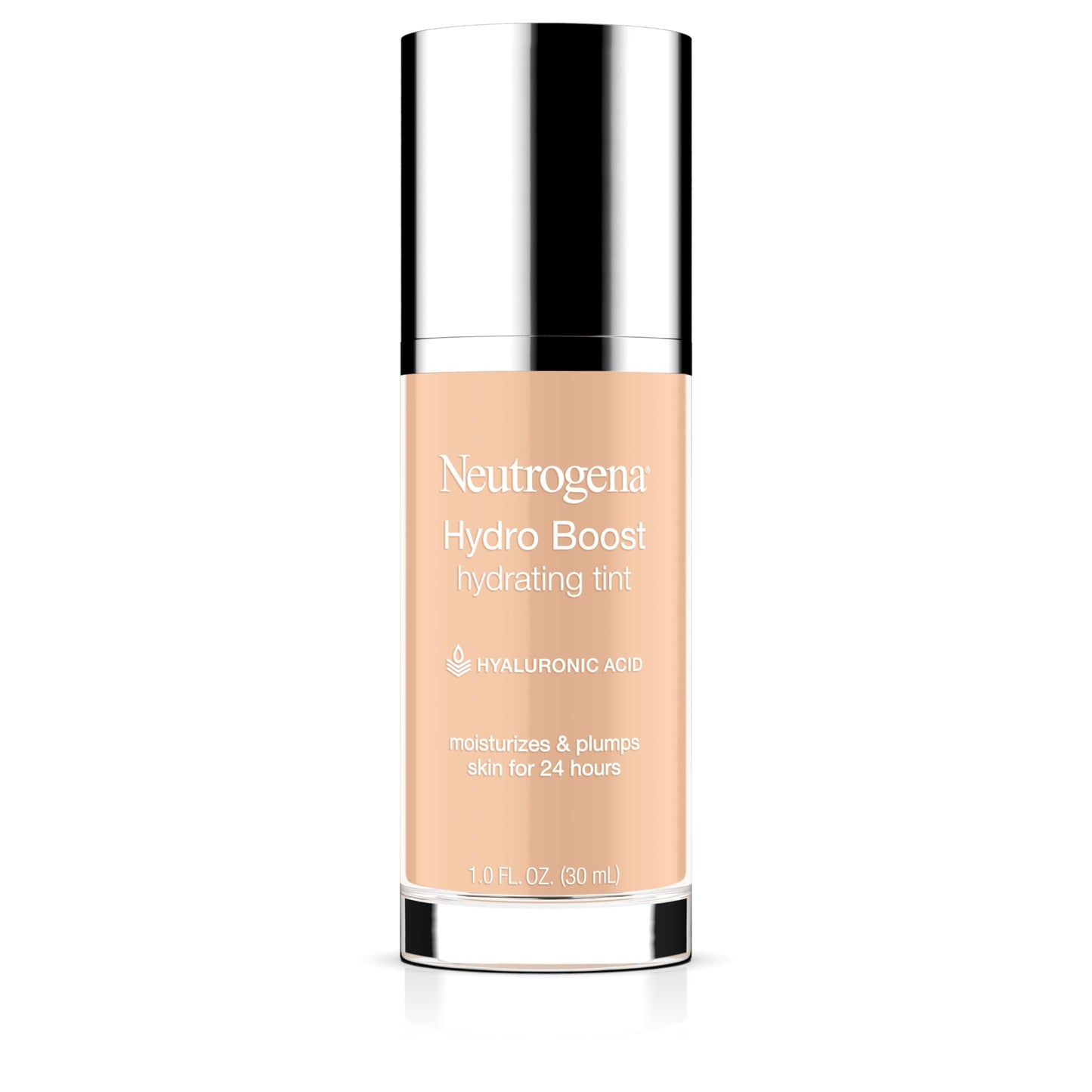 Neutrogena Hydro Boost Hydrating Tint Foundation Makeup for Dry Skin, with Hyaluronic Acid, Lightweight Oil-Free Water Gel, Non-Comedogenic 10 Classic