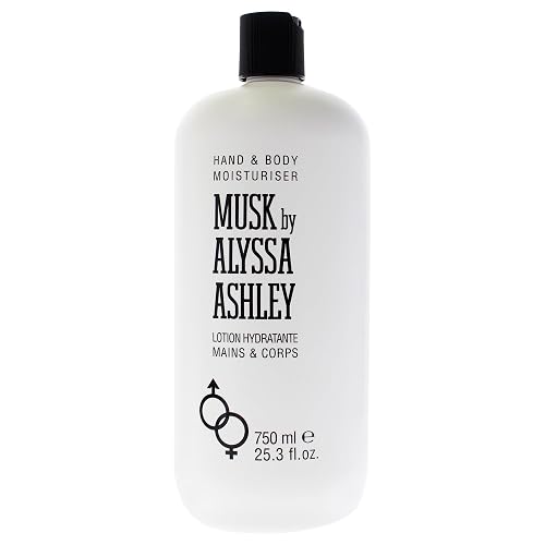 Alyssa Ashley Musk Body Lotion - Lotion for Women and Men - Body Cream for Smooth, Moisturized Skin - Citrus and Bergamot Top Notes - 25.3 oz