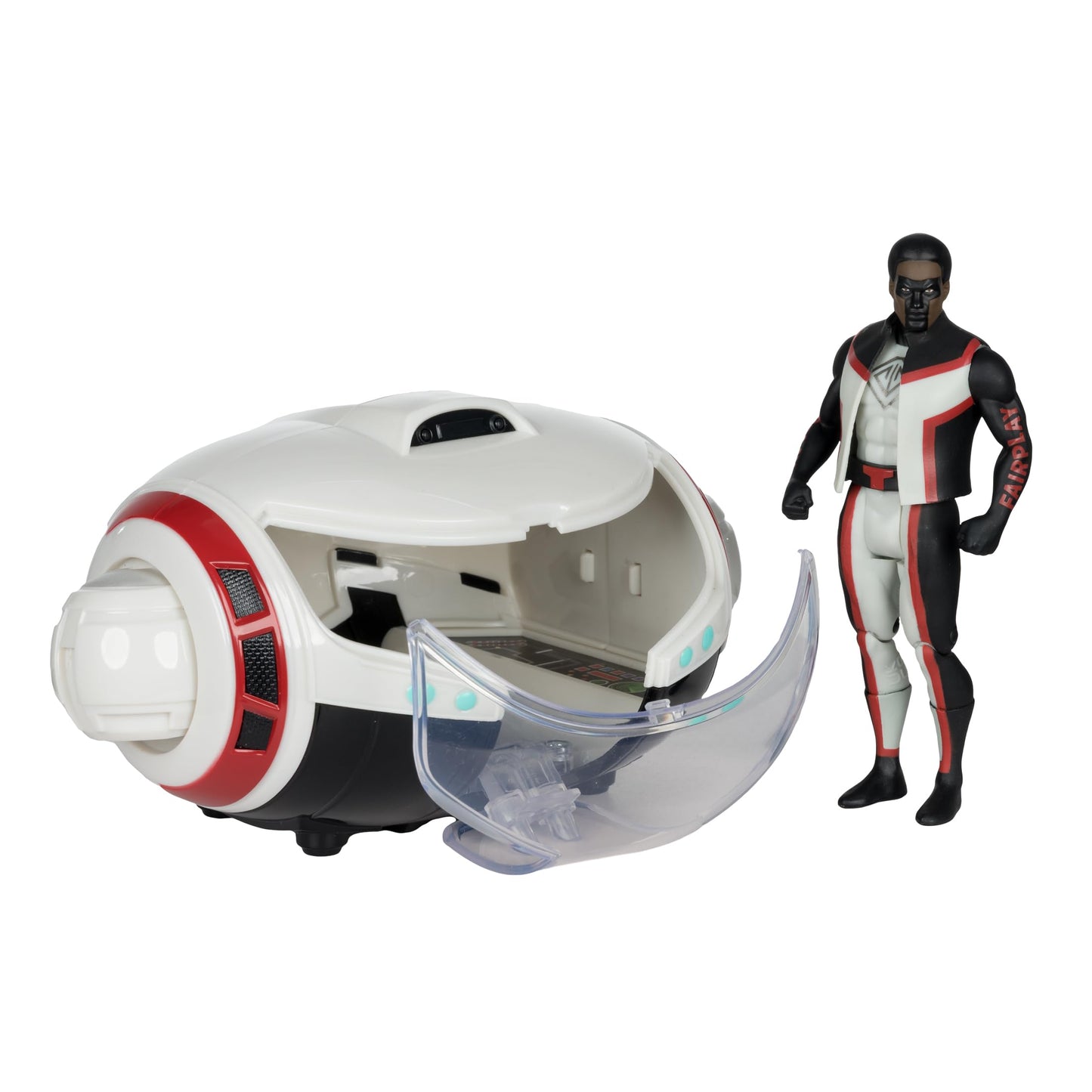 McFarlane Toys- DC Super Powers T-Craft Mr. Terrific's Hi-Tech Vehicle with Mr. Terrific (Superman Movie)