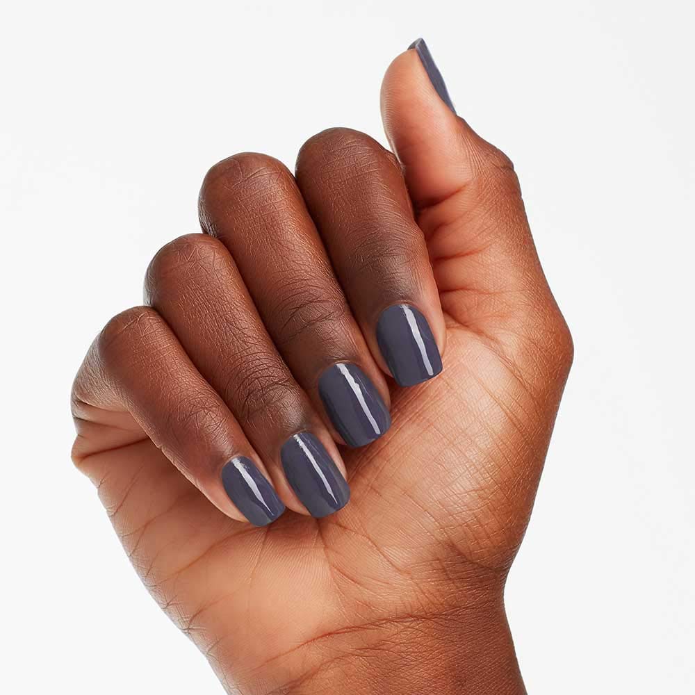 OPI Nail Lacquer Less is Norse | Opaque Dark Blue Crème Chip Resistant Nail Polish | Iceland Collection