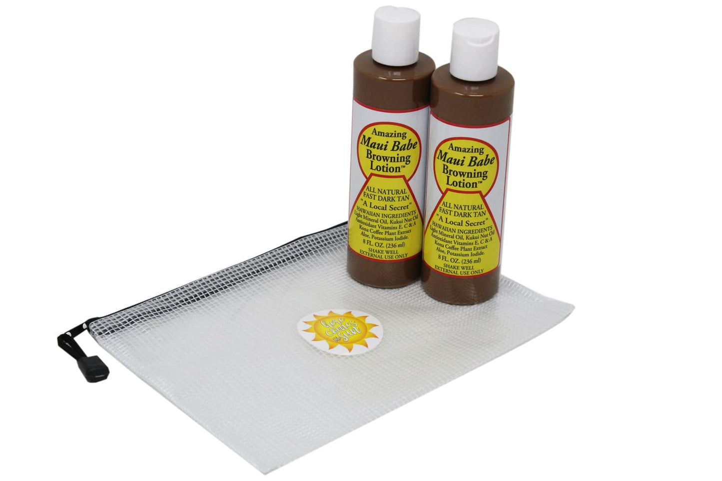 Maui Babe Tanning, Maui Babe Browning Lotion Pack Of 2! Infused With Skin Nourishing Ingredients! All Natural Fast Dark Tan! Promote A Deep, Dark