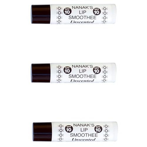 Nanak's Lip Smoothees- Unscented - .18 oz. - 3 Pack!