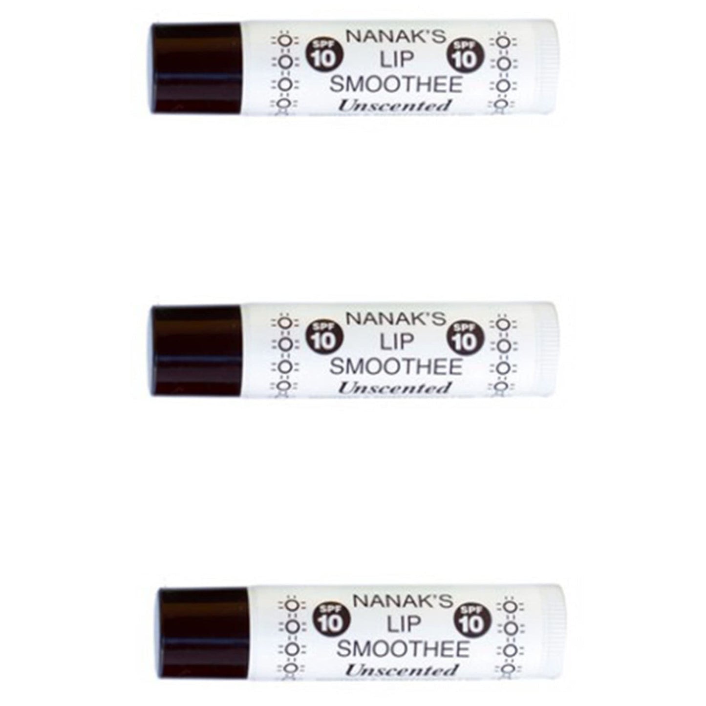 Nanak's Lip Smoothees- Unscented - .18 oz. - 3 Pack!