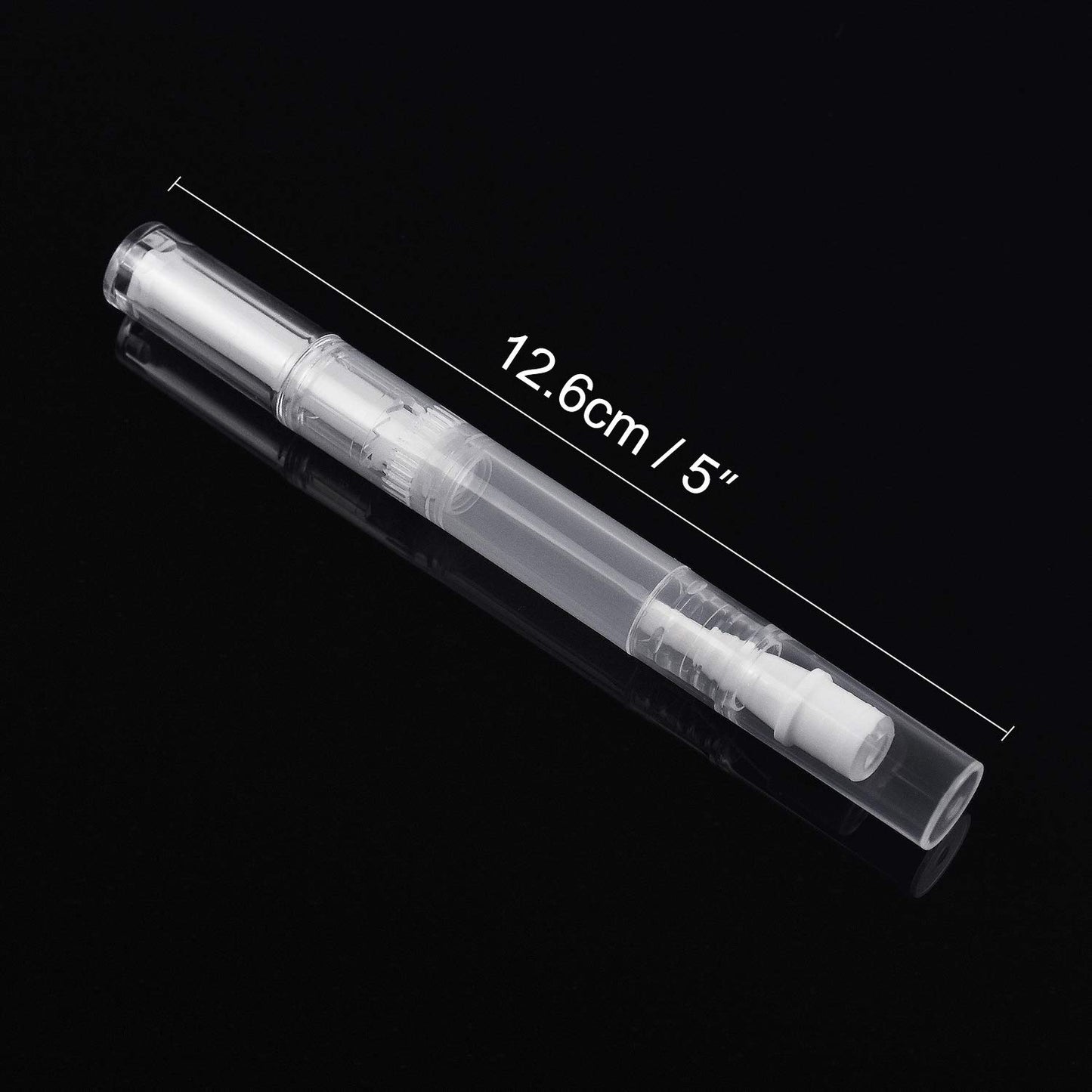 Awpeye 30Pack 3ML Transparent Twist Pens, Empty Nail Oil Pen Brush Cosmetic Lip Gloss Container Applicators
