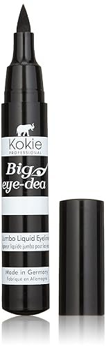 Kokie Cosmetics Big Eye-Dea Jumbo Liquid Eyeliner, Black, 0.068 Fluid Ounce