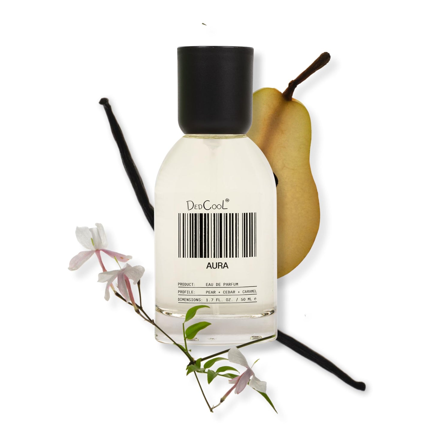 DedCool Eau de Parfum | Aura | Lemon, Pear & Cassis | Clean Unisex Fragrance | Non-Toxic, Vegan | 1.7 fl oz Beauty & Personal Care DedCool