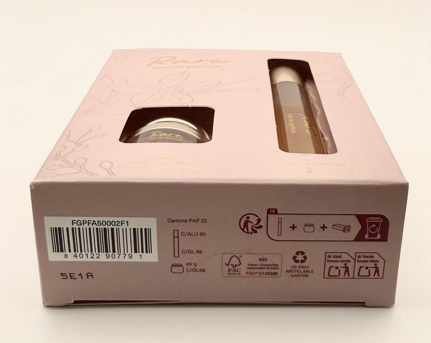 Rare Eau de Parfum Set - Warm & Spicy Vanilla Ginger Scent with Sandalwood & Musk Notes, 10mL Spray + 5mL Rollerball